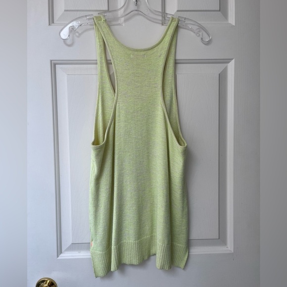 TNA Knit Oversized Racerback Tank M Pale Neon Green - Picture 8 of 15